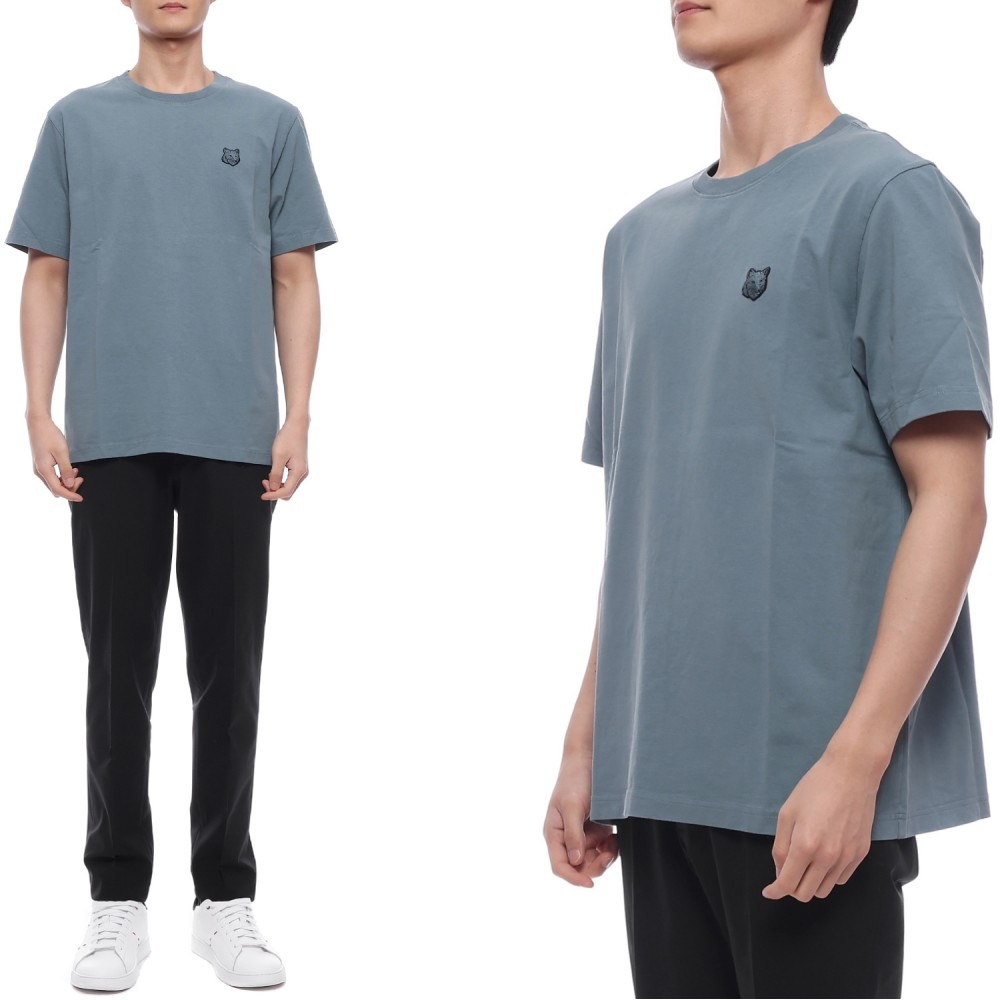 25SS 남성 볼드 폭스헤드 패치 반팔티셔츠 (MM00127KJ0118 0081 25S)