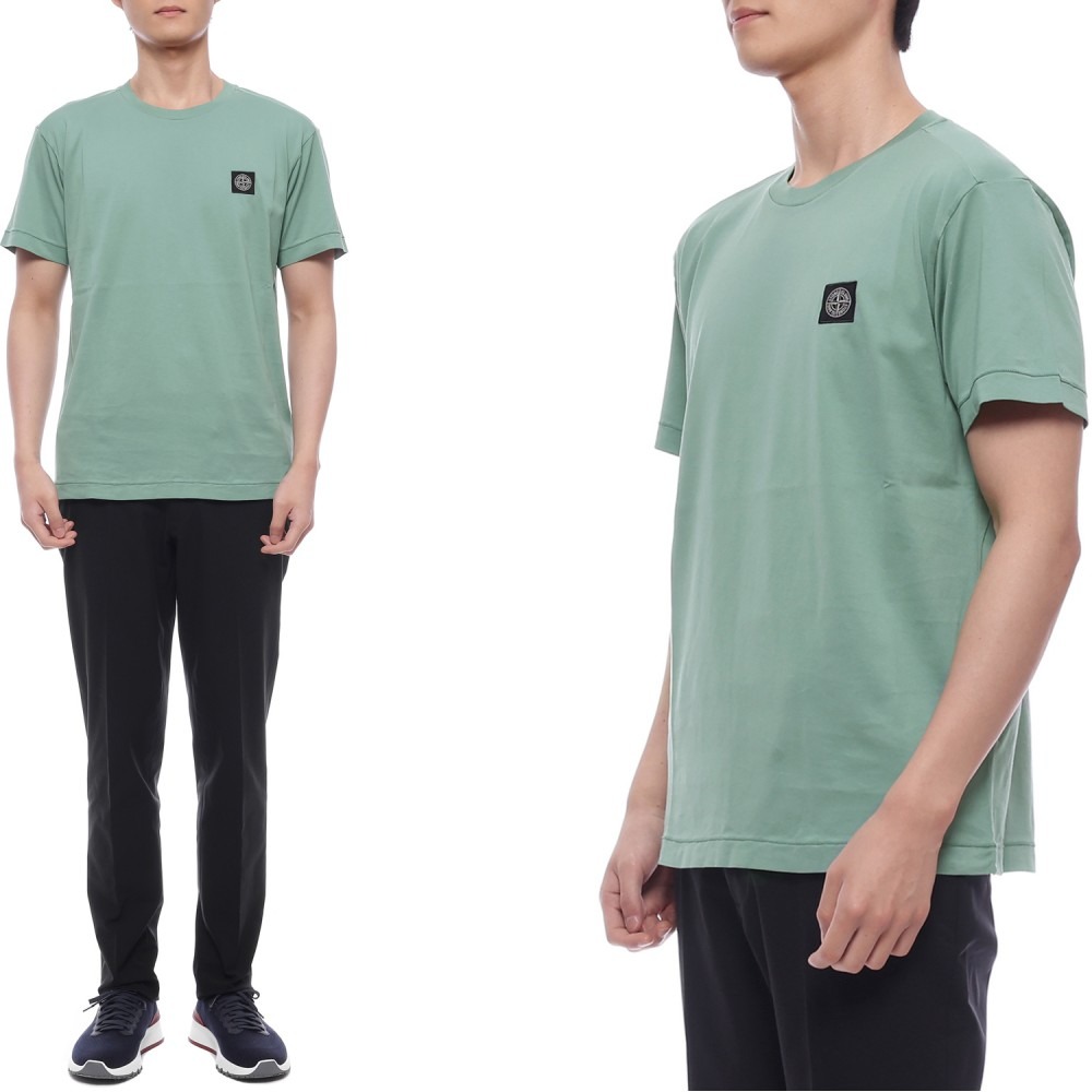 25SS 남성 로고 패치 반팔티셔츠 (K1S152100039 S0013 V005B 25S)
