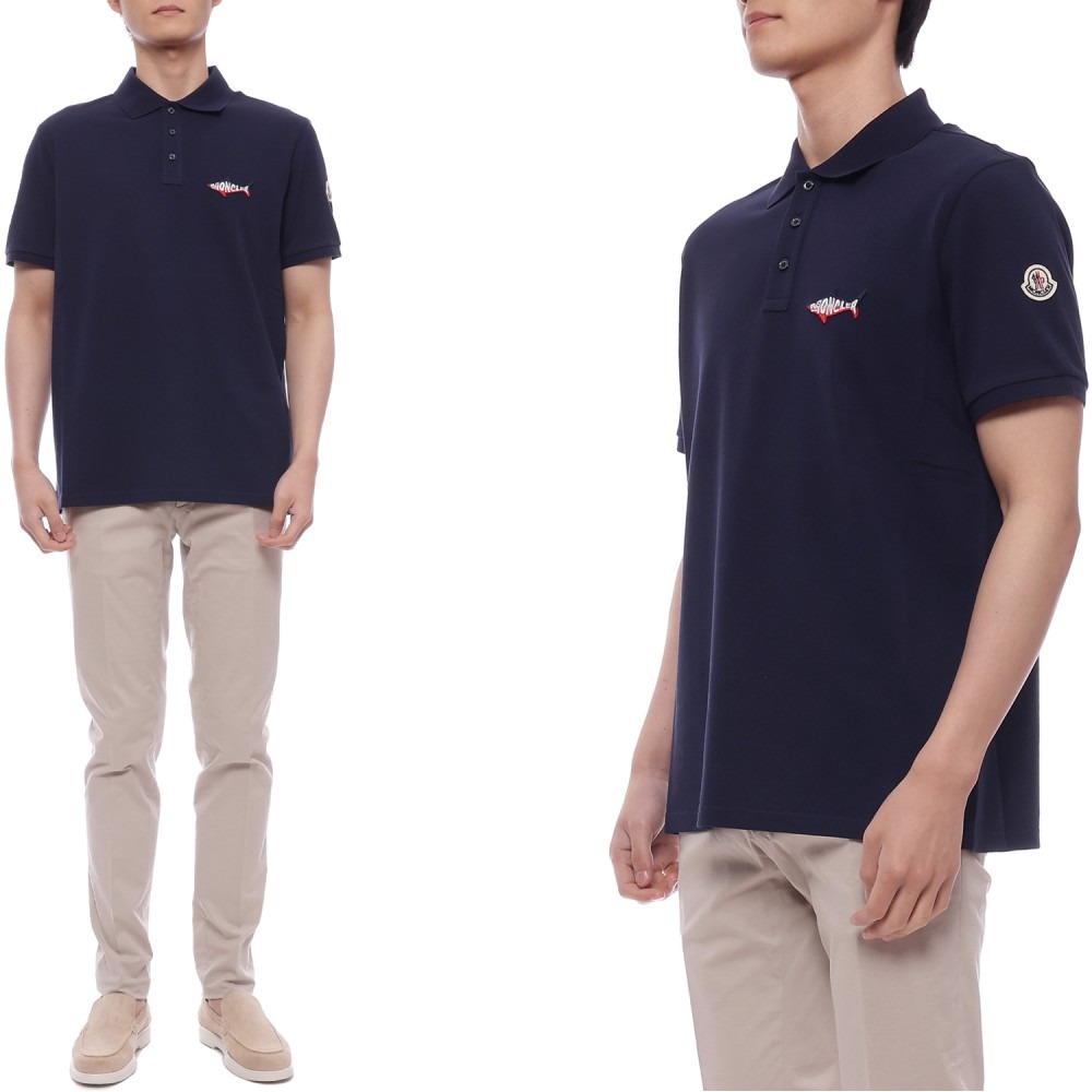 25SS 남성 상어 패치 폴로 반팔티셔츠 (8A00012 89A16 7A9 25S)