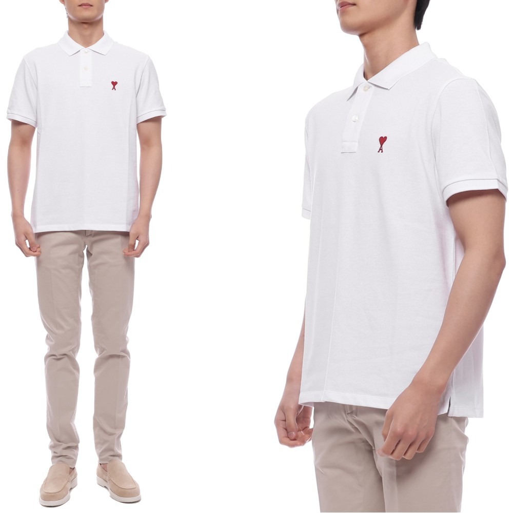 25SS 남성 하트 로고 폴로 반팔티셔츠 (BFUPL001 760 100 M 25S)