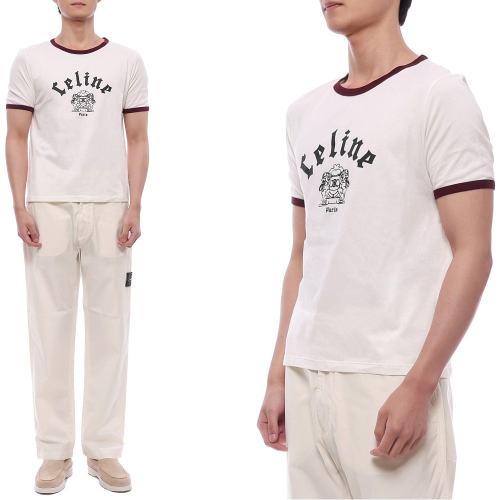 25SS 남성 고딕 블라종 프린트 반팔티셔츠 (RX04A671Q FZN1 25S)