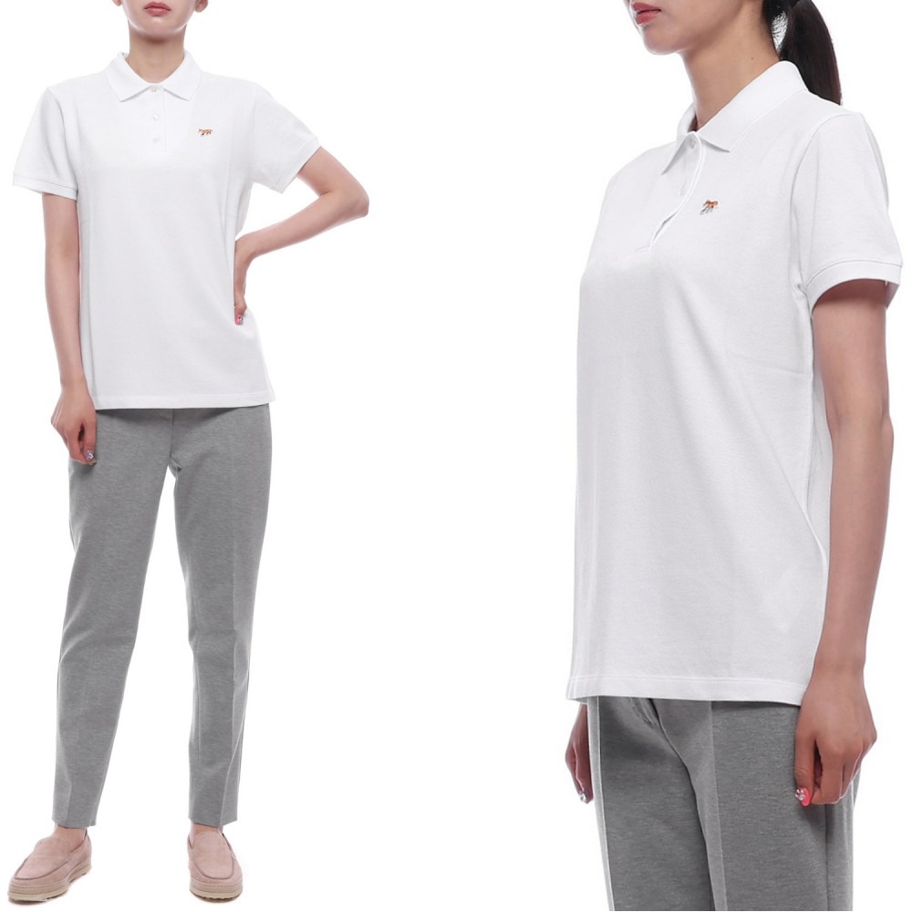 25SS 여성 베이비 폭스 패치 폴로 반팔티셔츠 (OW00207KJ7010 P100 25S)
