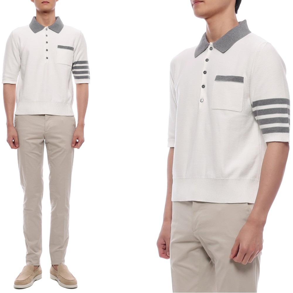 25SS 남성 헥터 인타르시아 폴로 반팔티셔츠 (MKP137A Y3006 100 25S)