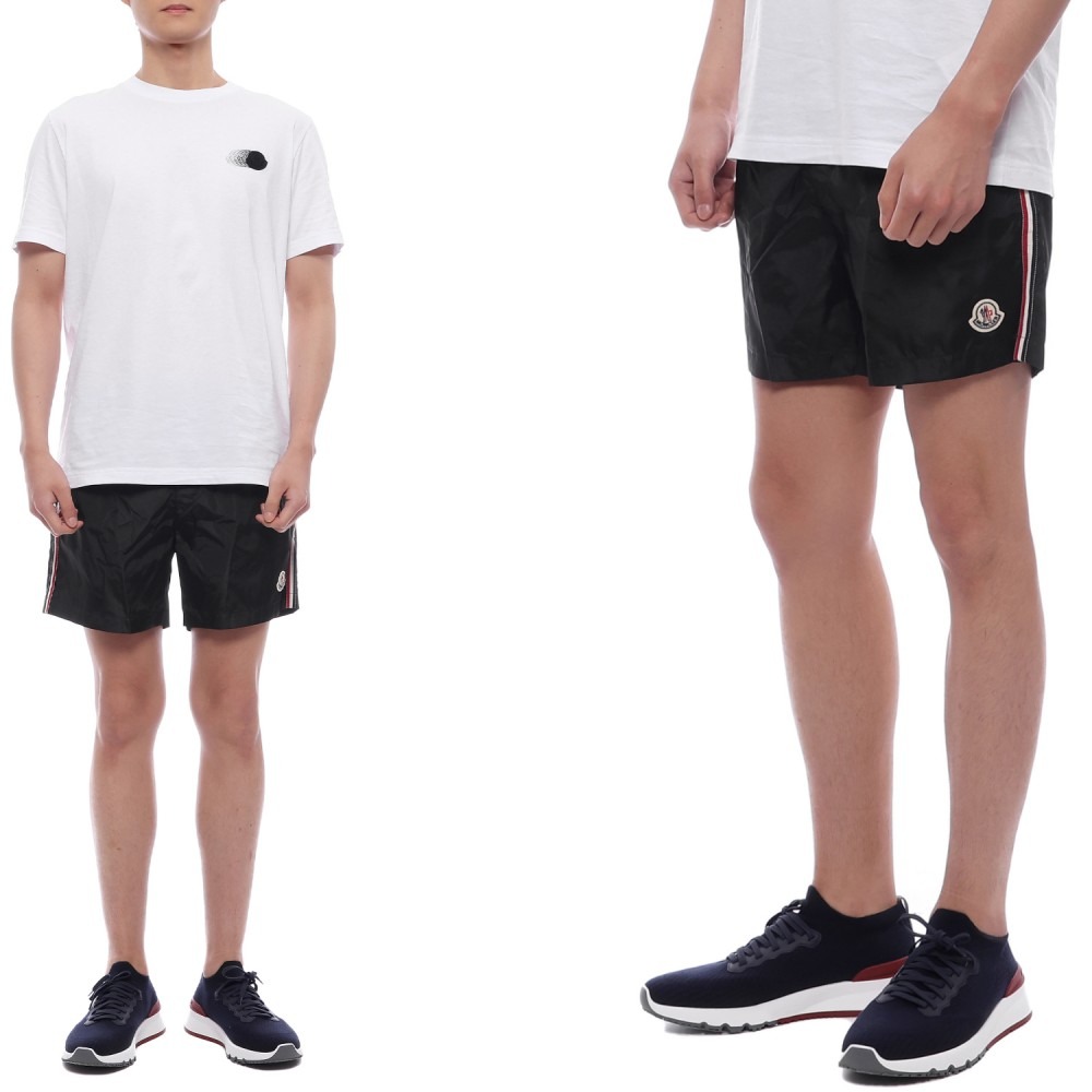 25SS 남성 로고 패치 스윔 팬츠 (2C00018 53326 999 25S)