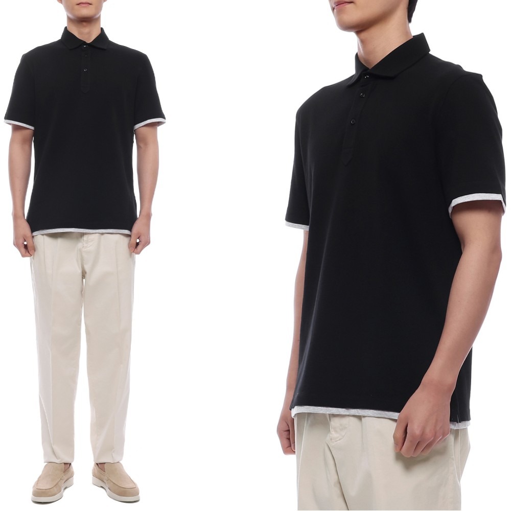 25SS 남성 페이크 레이어드 폴로 반팔티셔츠 (ME8543966 CSQ44 25S)