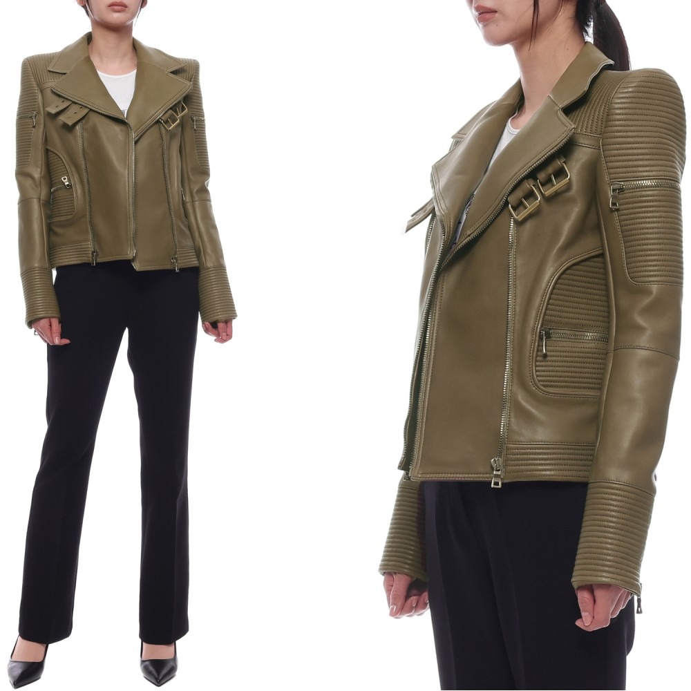 Women's Leather Biker Jacket (2325 163P C3901)