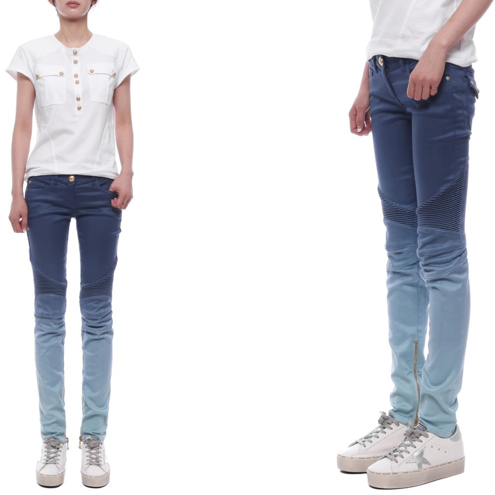 Women's Skinny Biker Pants (5926 125N T164)