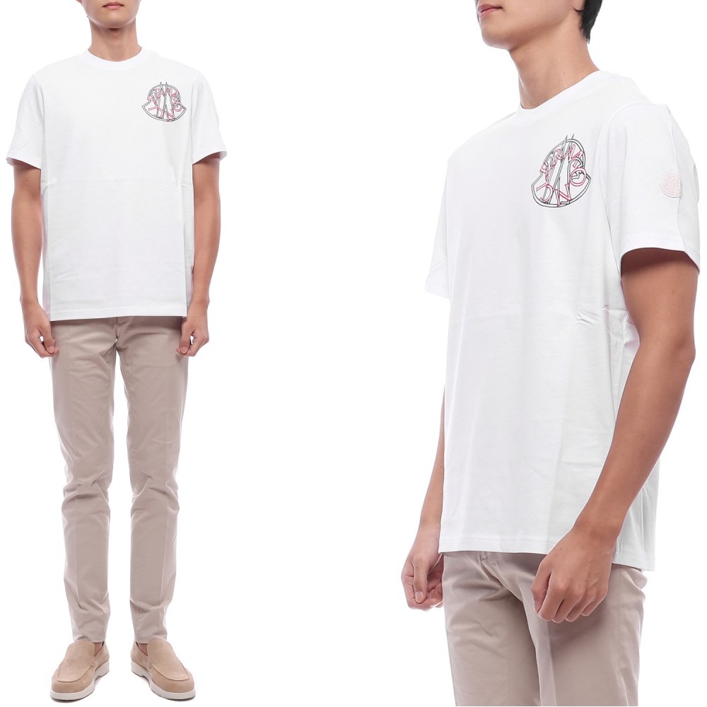 25FW Men's Logo Print Short Sleeve T-Shirt (8C00045 89AJS 00A 25F)