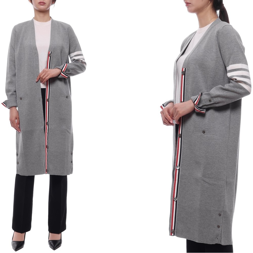 25FW 여성 사선 스트라이프 롱 가디건 (FKC289A 00014 055 25F)