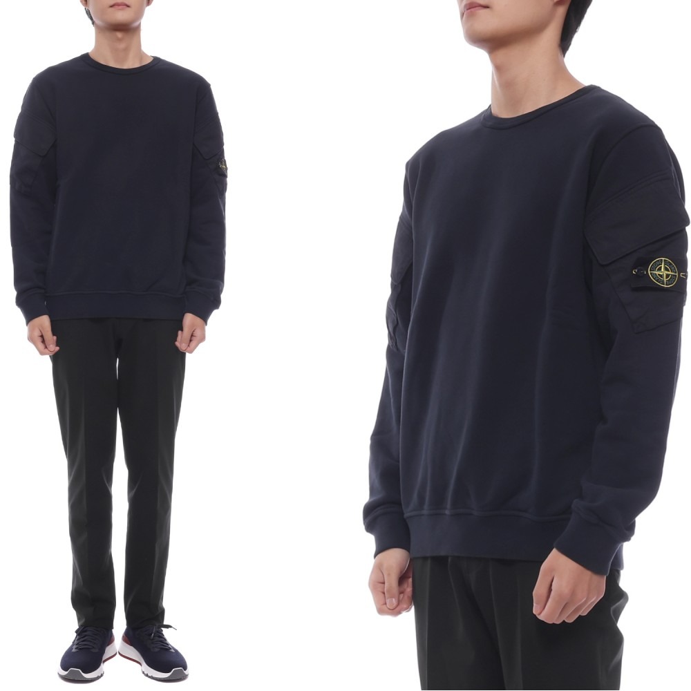 25FW 남성 포켓 와펜 패치 맨투맨 (K2S156100008 S0A20 V0020 25F)
