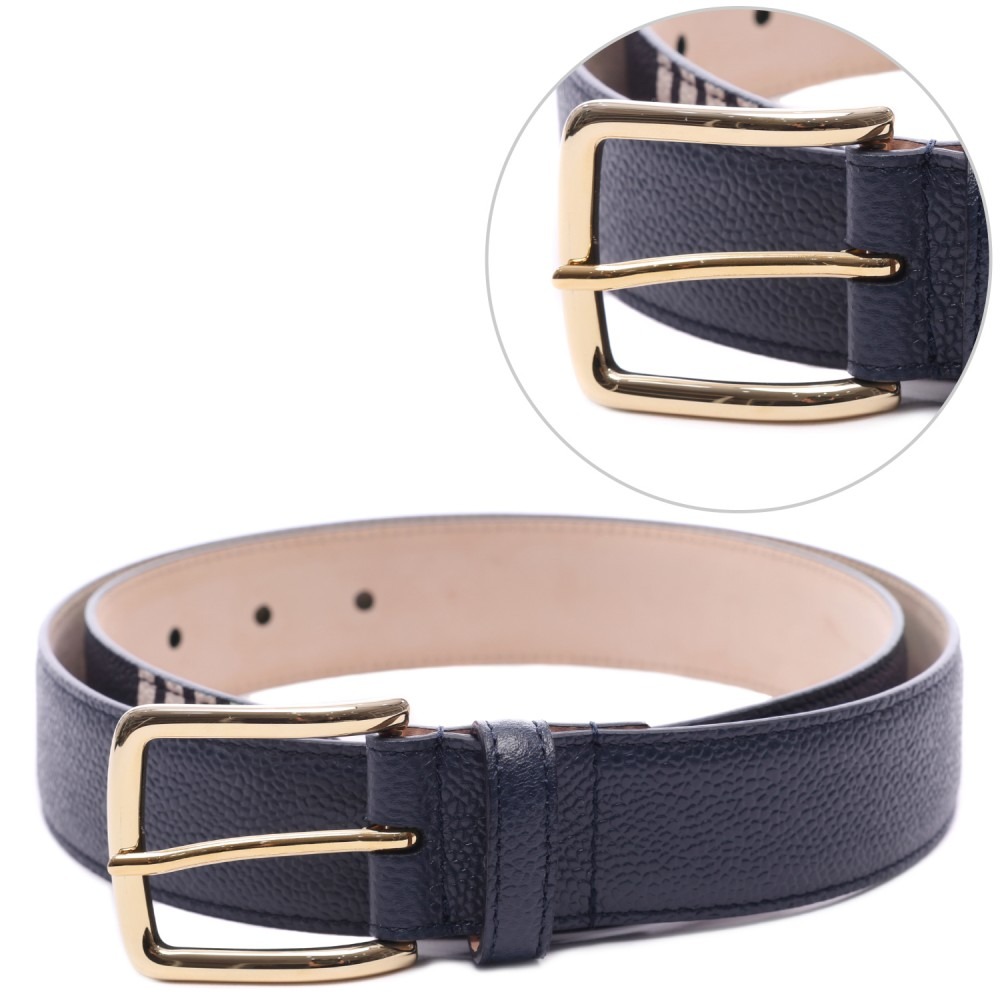 25FW 남성 페블 그레인 클래식 벨트 (MCX049A 00198 415 25F)
