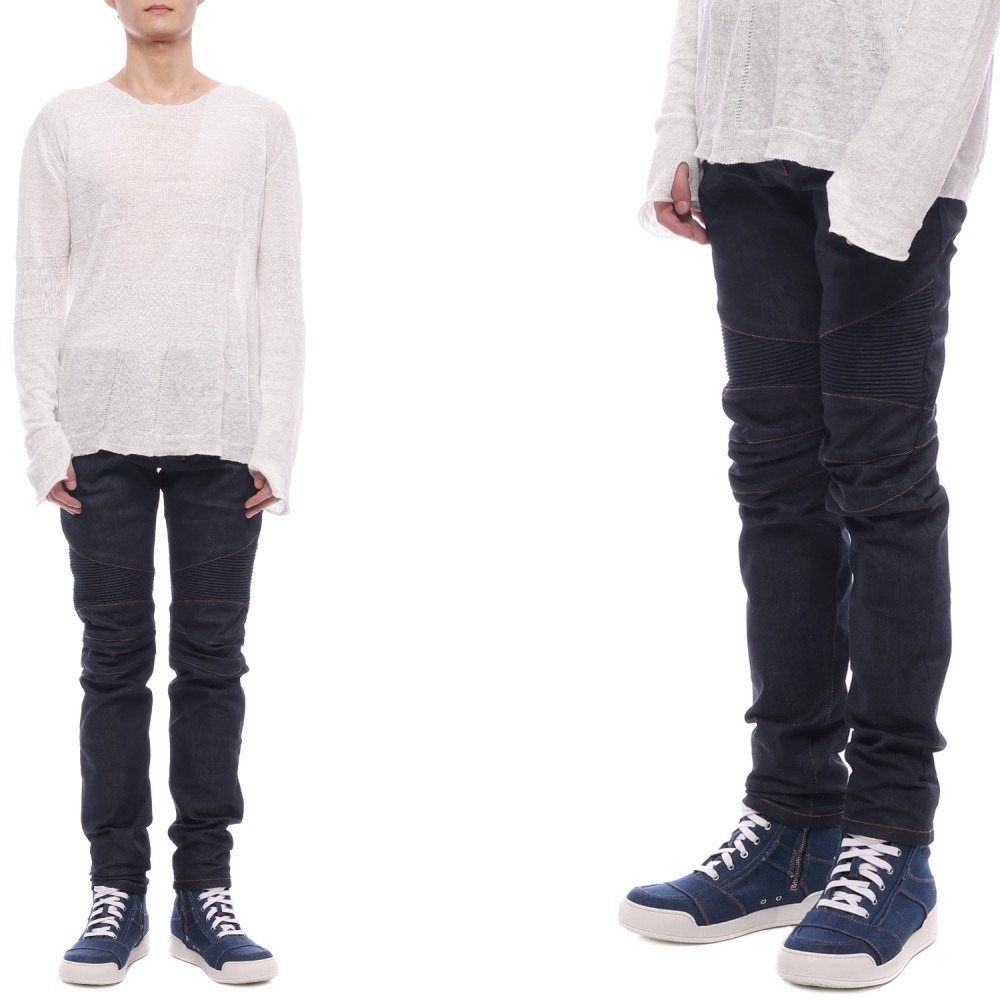 남성 바이커 슬림 데님 팬츠 (S4HT551B658 159)