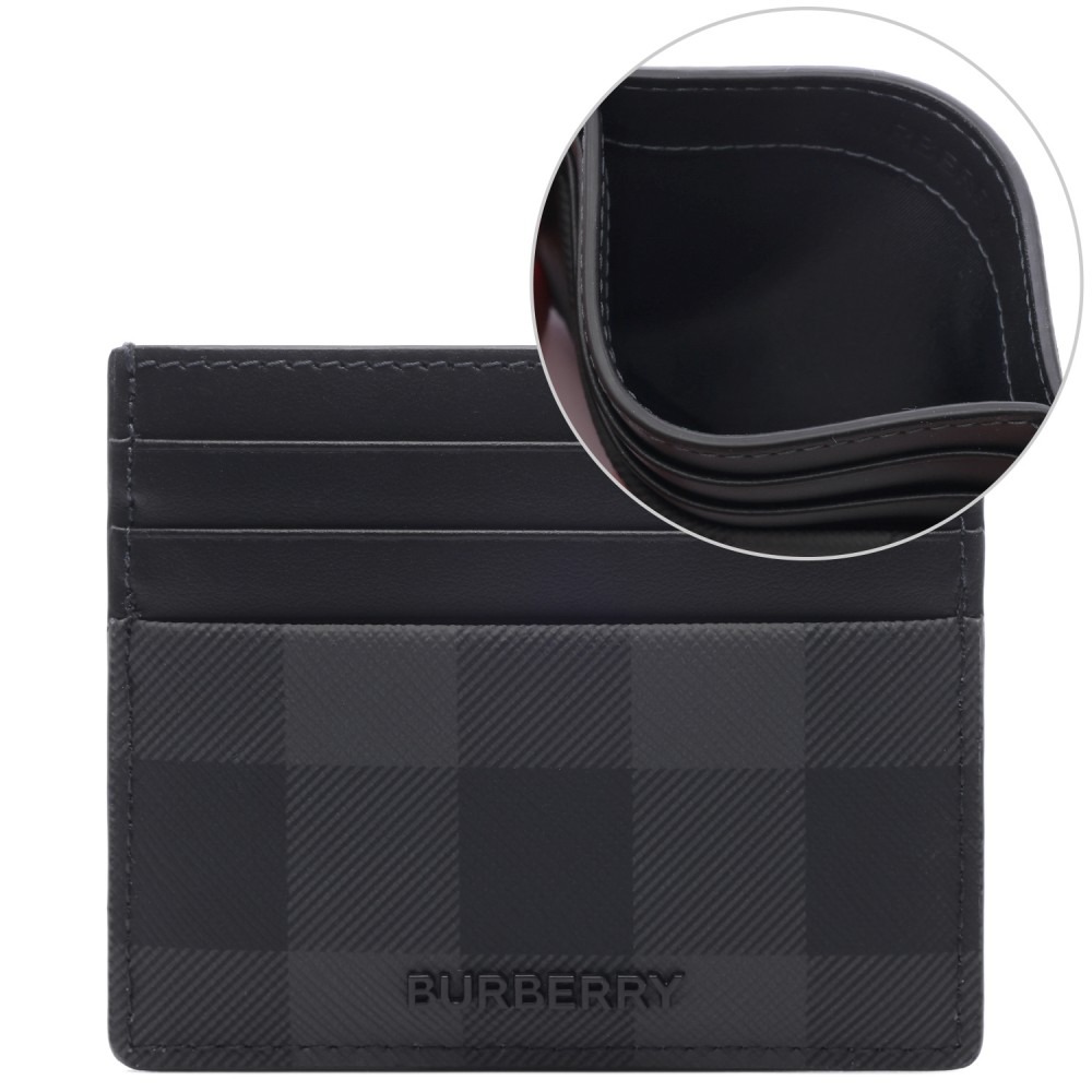 25FW 남성 체크 카드지갑 (8112259 CHARCOAL 25F)