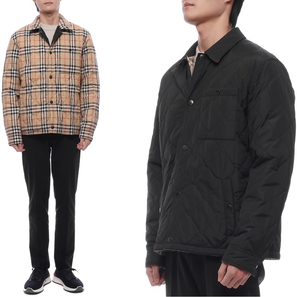 25FW 남성 리버시블 퀼팅 재킷 (8110270 BLACK 25F)