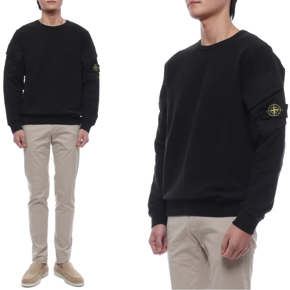 25FW 남성 와펜 패치 포켓 맨투맨 (K2S156100008 S0A20 V0029 25F)