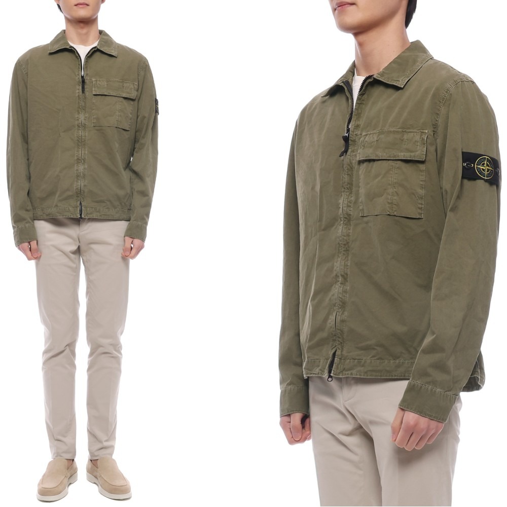 26SS 남성 와펜 패치 오버셔츠 재킷 (L1S151200008 S00WN V015G 26S)