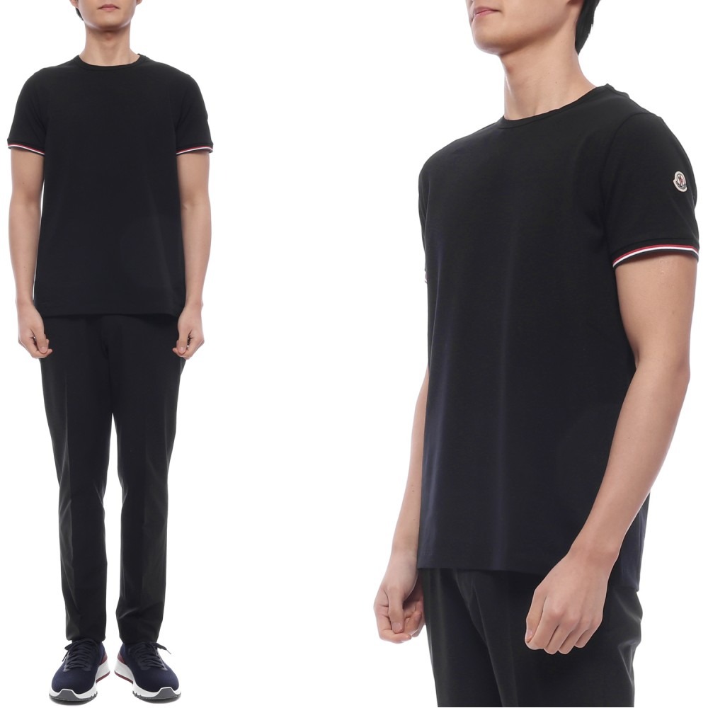 26SS 남성 로고 패치 반팔티셔츠 (8C71600 87296 999 26S)