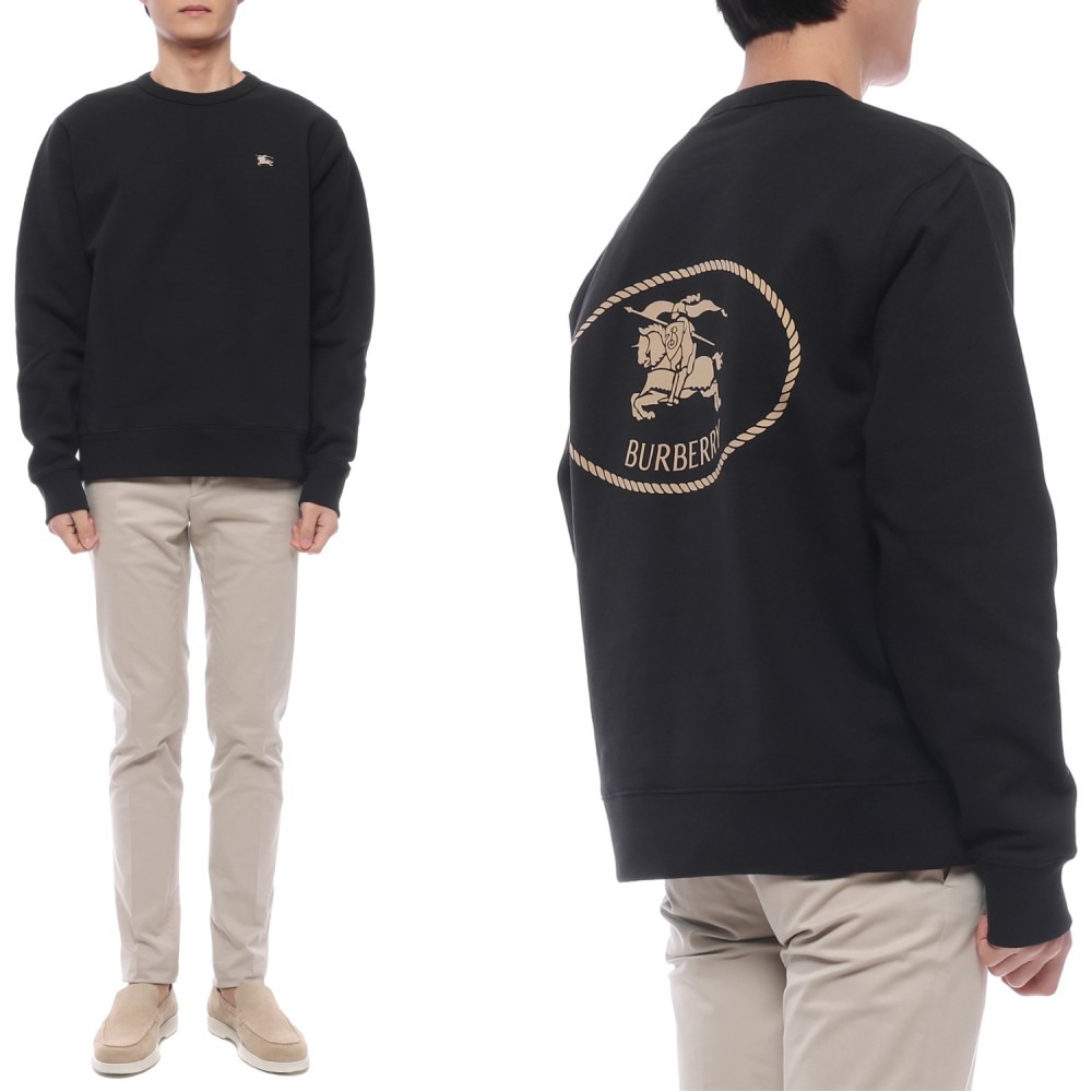 25FW 남성 EKD 자수 긴팔티셔츠 (8111026 BLACK 25F)