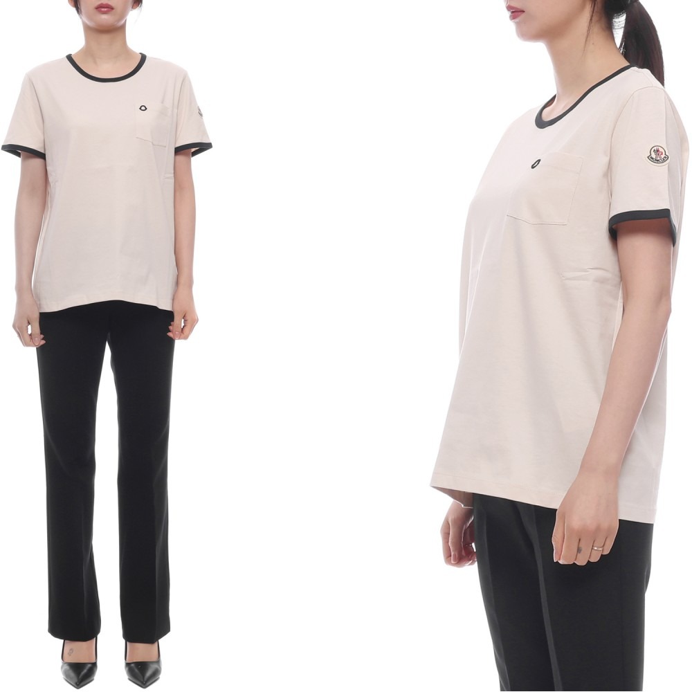 26SS 여성 로고 패치 반팔티셔츠 (8C00019 89AUO F07 26S)