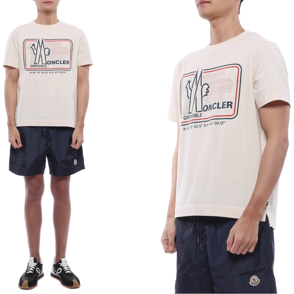 26SS 남성 로고 프린트 반팔티셔츠 (8C00009 8790F 034 26S)