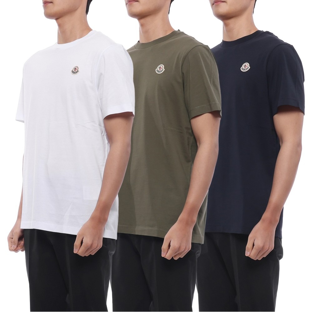 26SS 남성 로고 패치 반팔티셔츠 3PACK (8C00032 829H8 3P3 26S)