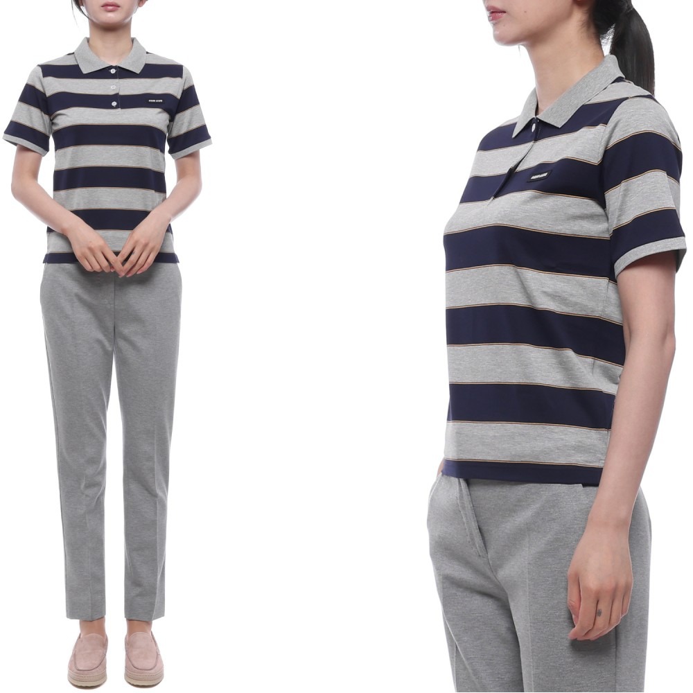 26SS 여성 로고 패치 폴로 반팔티셔츠 (MJN536 14RT F005R S OOO 26S)