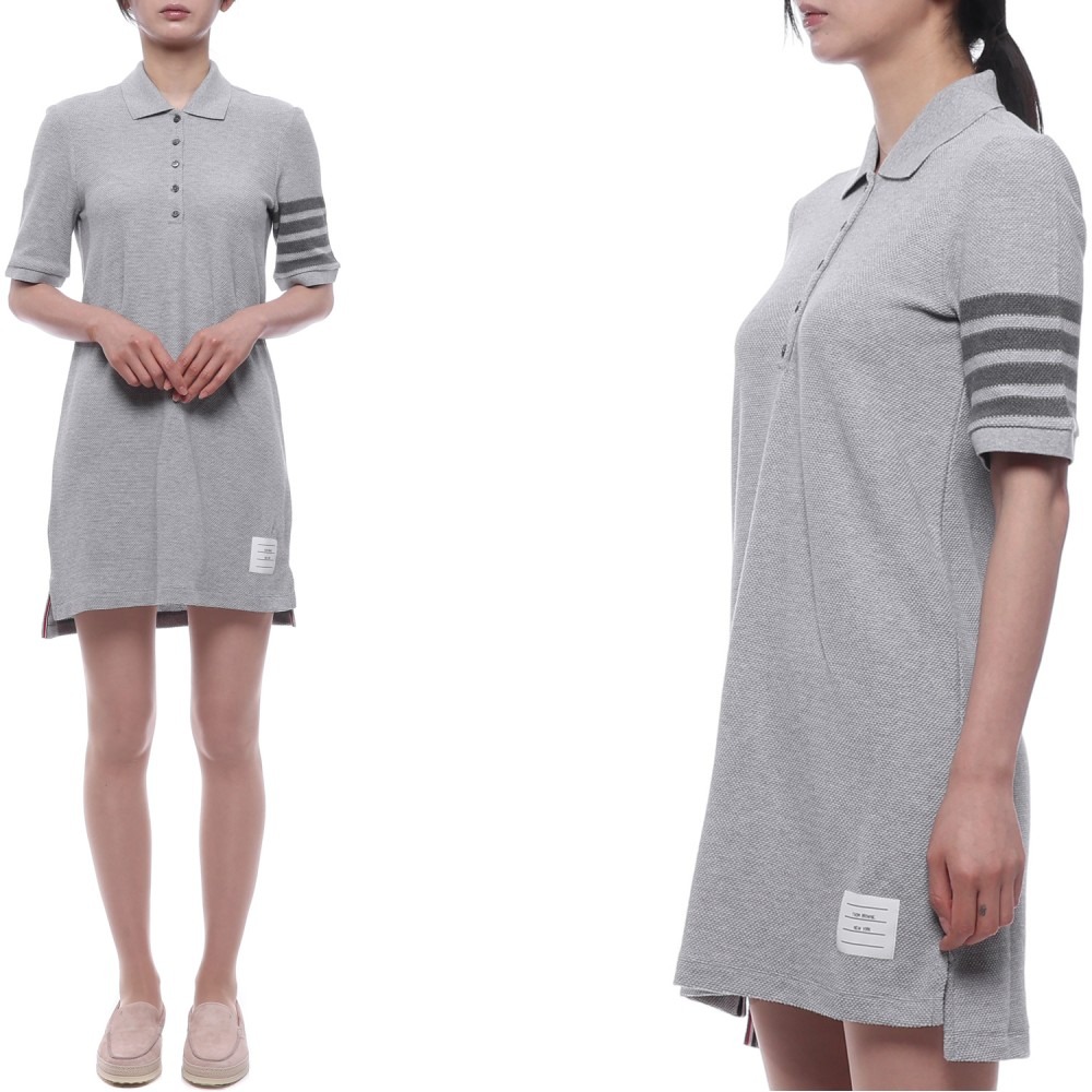 26SS 여성 사선 스트라이프 폴로 원피스 (FJD134A J0248 050 26S)