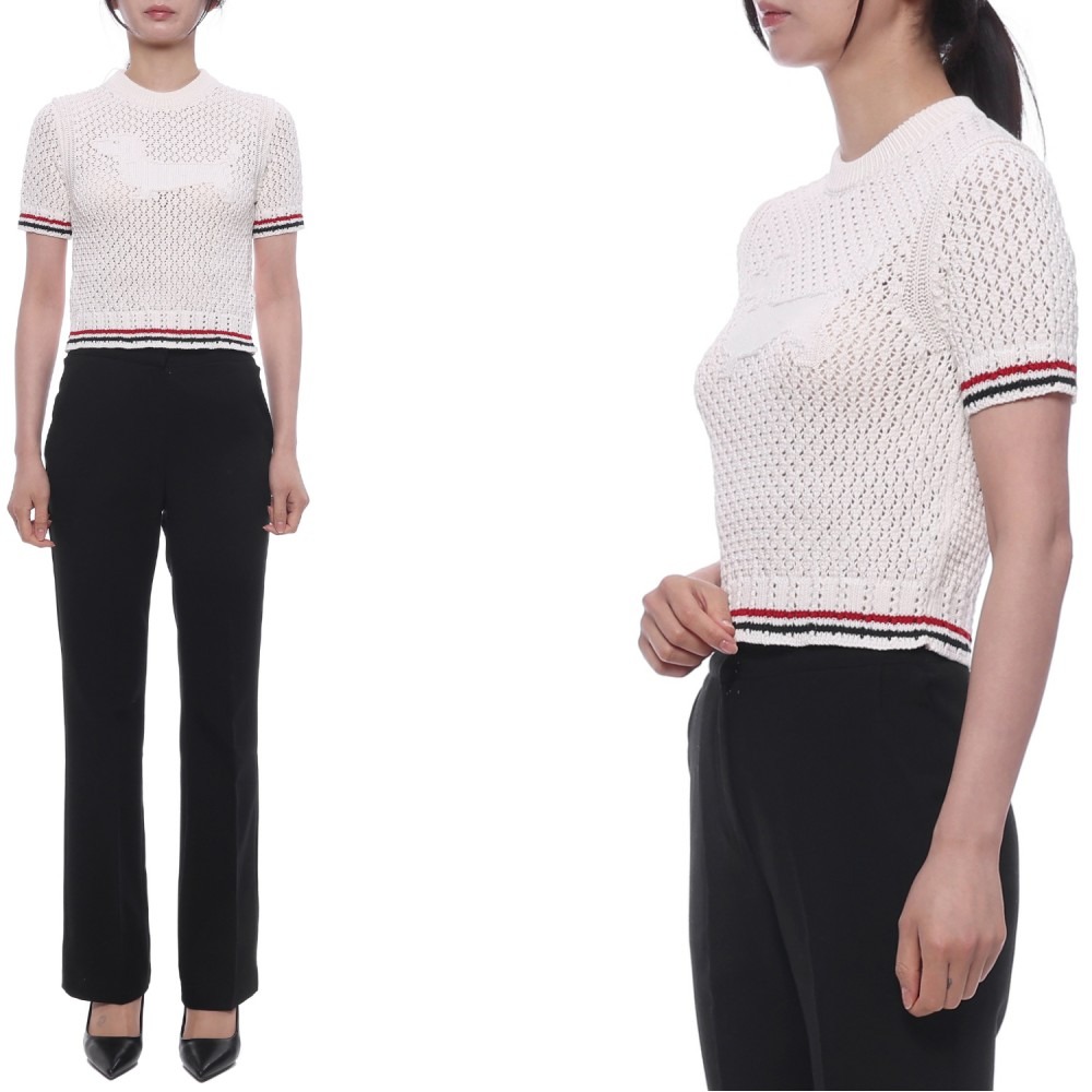 26SS 여성 헥터 인타르시아 반팔니트 (FKA511A Y3062 100 26S)