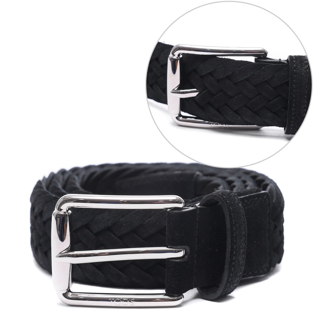 26SS Men's Woven Suede Belt (XCMCPR23100 HMK B999 26S)