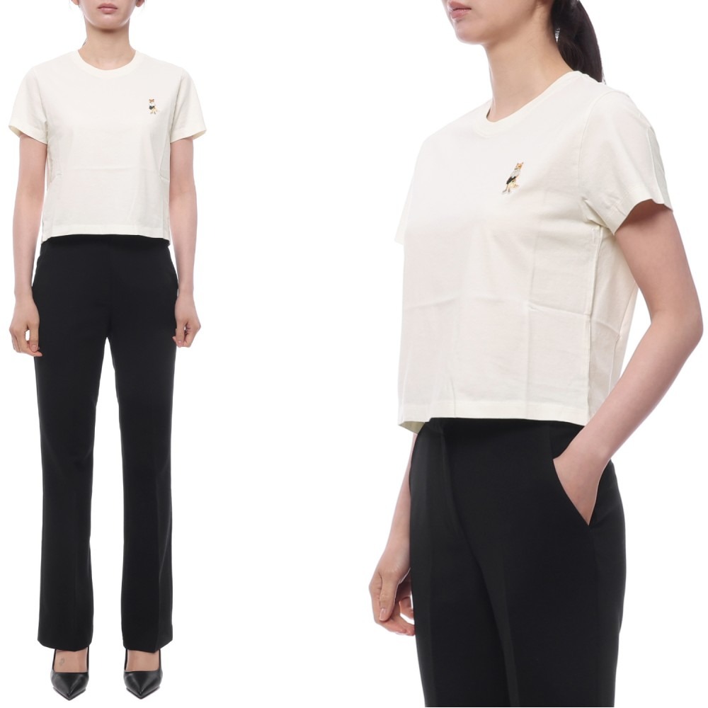 26SS 여성 드레스드 폭스 반팔티셔츠 (QW00113KJ7026 0443 26S)