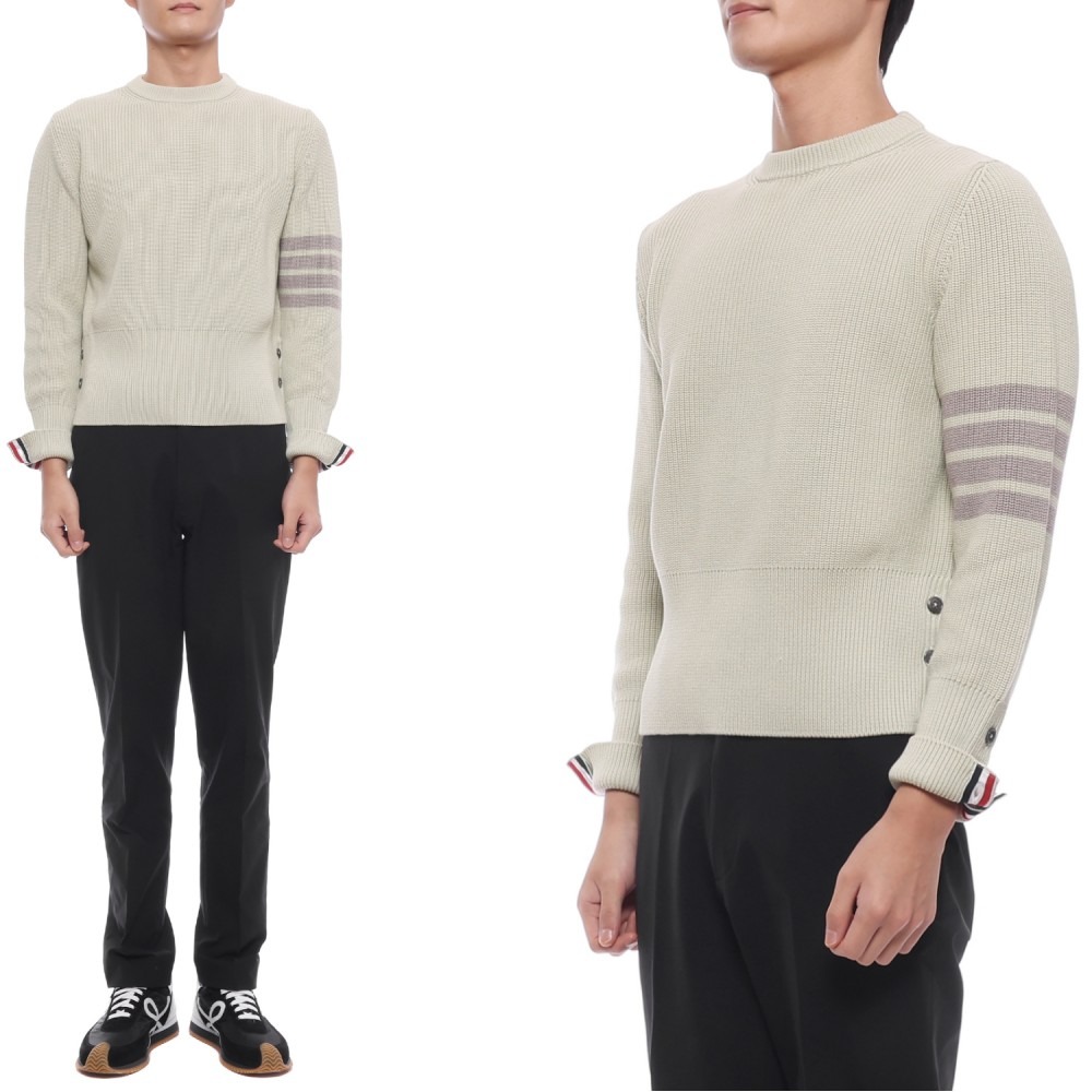 26SS 남성 사선 스트라이프 니트 (MKA580A Y3065 260 26S)