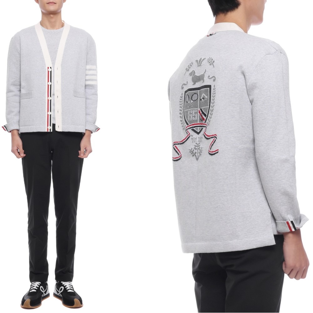 26SS 남성 사선 스트라이프 가디건 (MKC634A Y3043 058 26S)