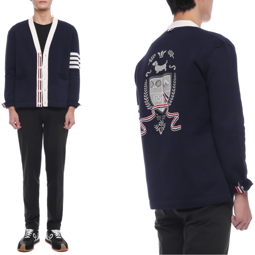26SS 남성 사선 스트라이프 가디건 (MKC634A Y3043 415 26S)