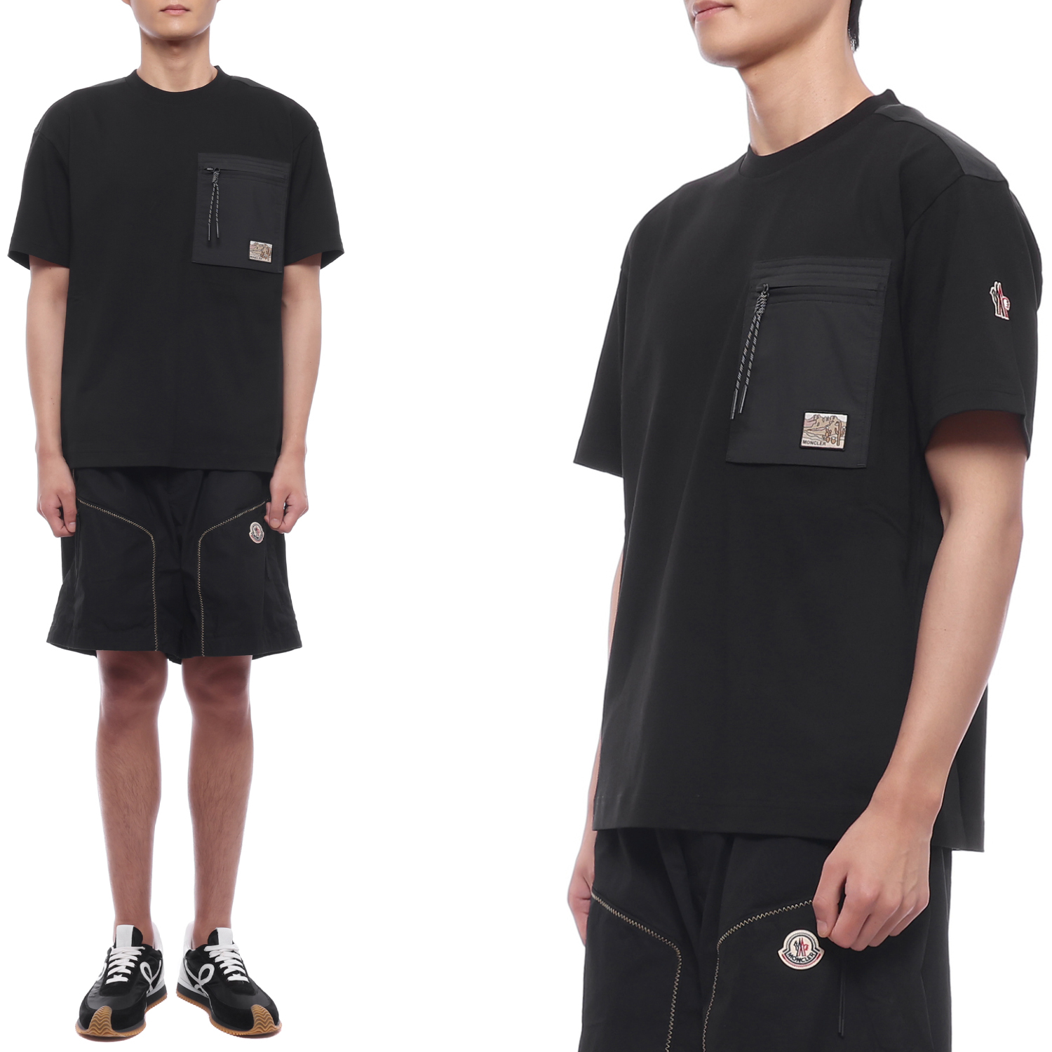 26SS 남성 로고 패치 포켓 반팔티셔츠 (8C00018 89AZ9 999 26S)