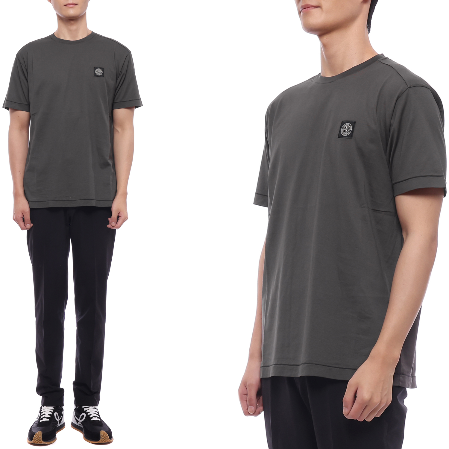 26SS 남성 로고 패치 반팔티셔츠 (L1S152100027 S0013 V0065 26S)