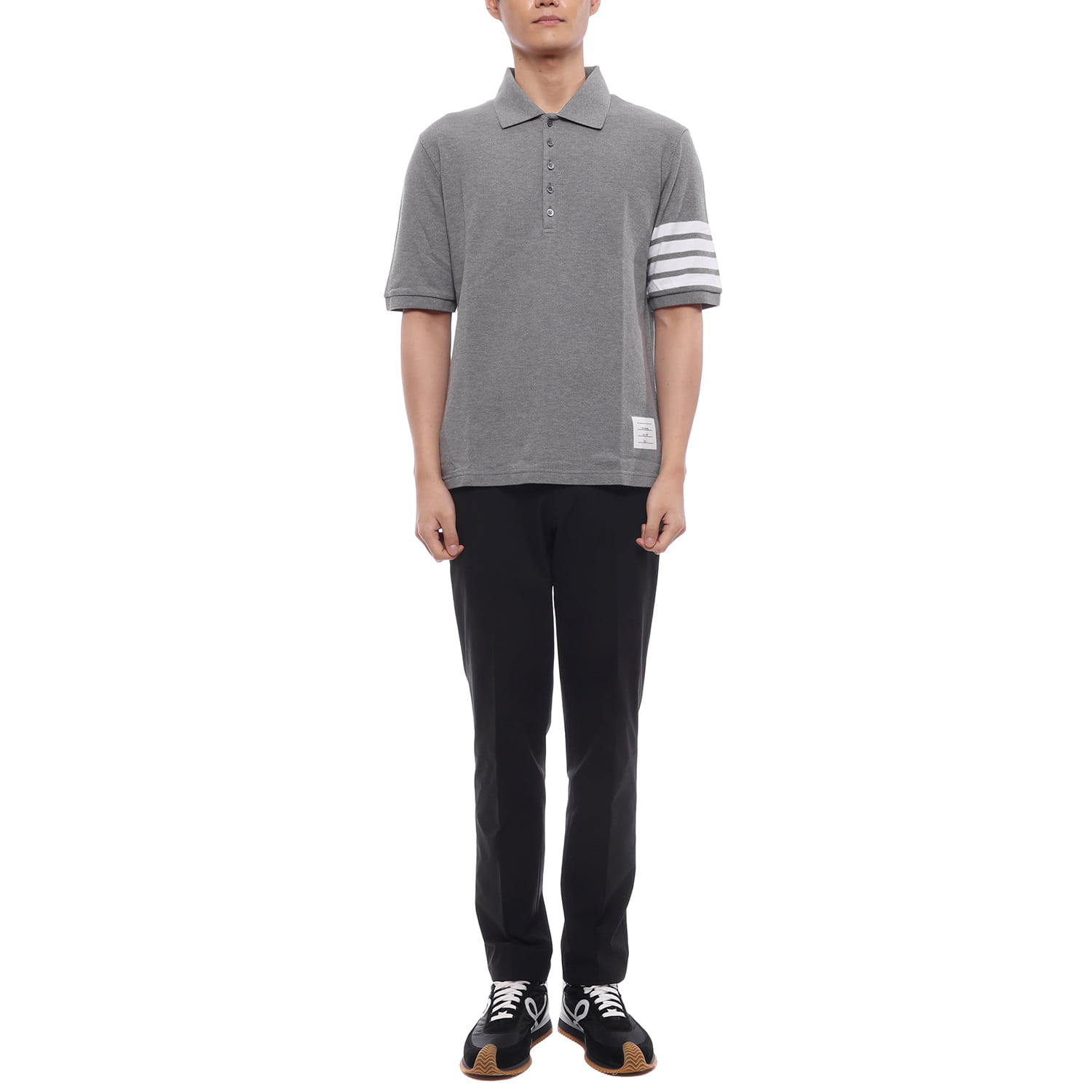 26FW 남성 사선 스트라이프 폴로 반팔티셔츠 (MJP136G 07976 035 26F)