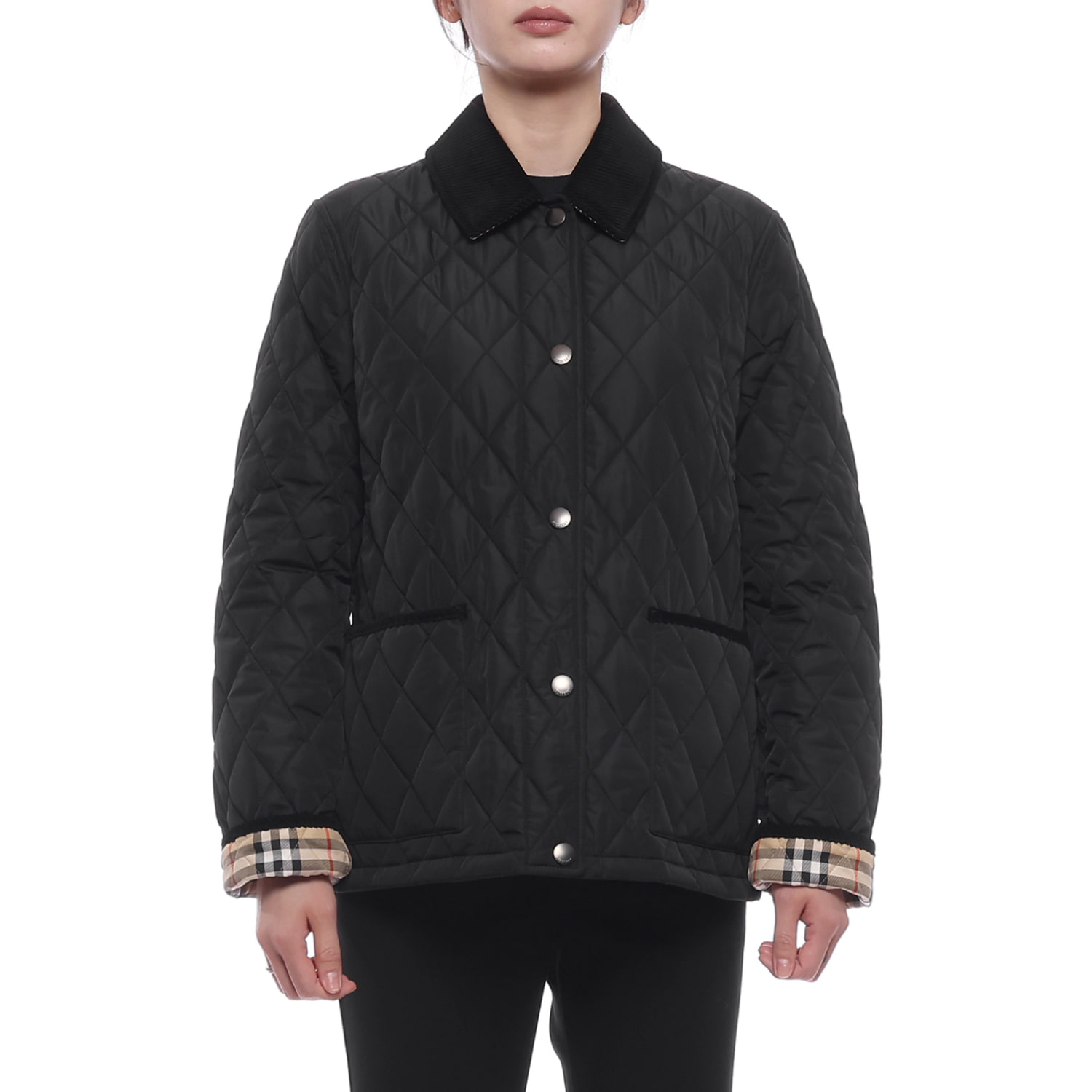 26FW 여성 퀼팅 나일론 재킷 (8107510 BLACK SAND 26F)