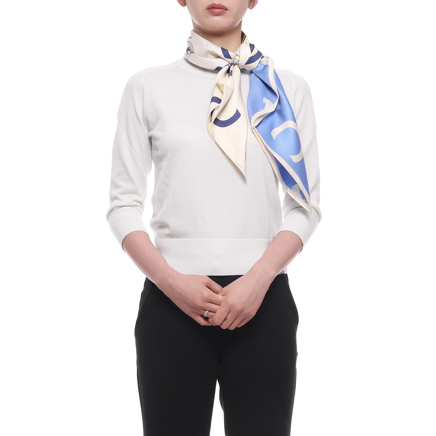 26FW 여성 실크 트윌 스카프 (2AW902R45 GLP3 26F)