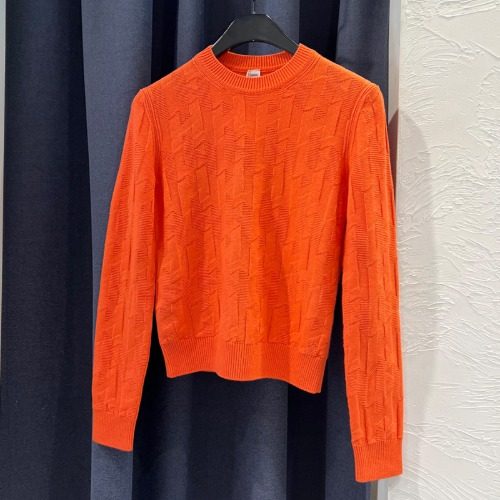 HERMES Knit H Logo Wool Knit Long Sleeve Sweater ์ค๋ ์ง