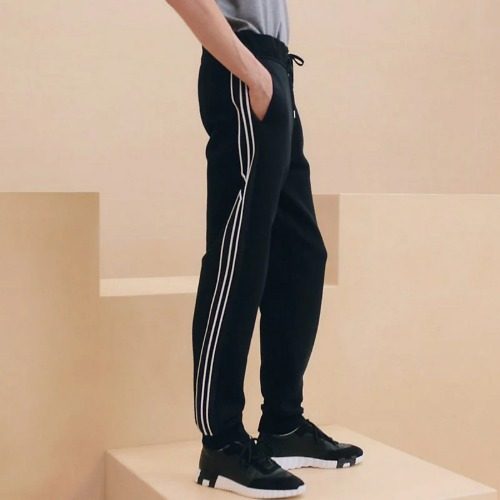 에르메스 런 H 코튼 조거 팬츠 마린 네이비