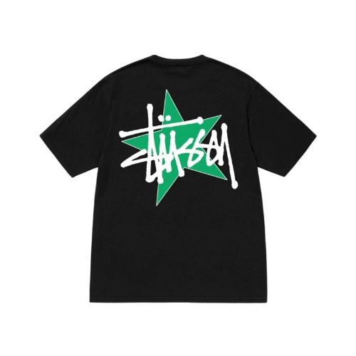 스투시 Star 피그먼트 다이드 Short Sleeve T-Shirt Black