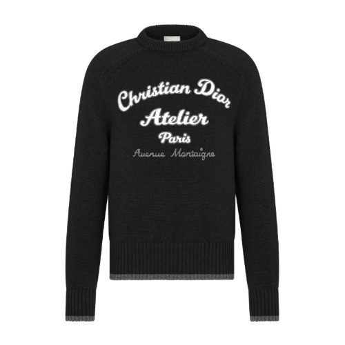 DIOR Atelier Wool Jersey Sweater Black