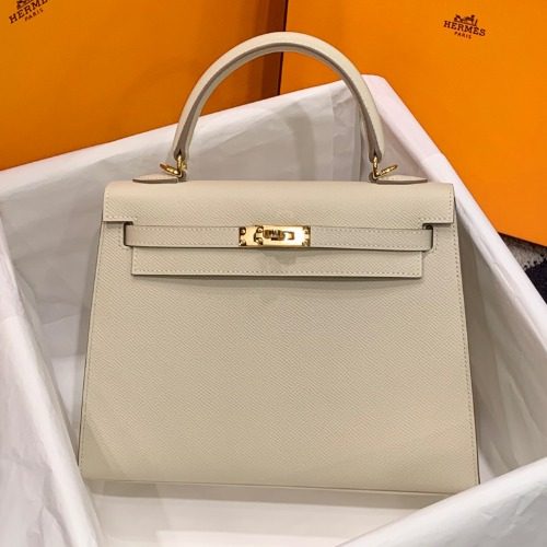 HERMES 켈리백 앱송 Gold 하드웨어 아이보리 25
