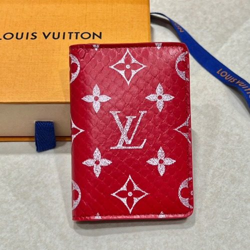 LOUIS VUITTON Python Snake 스킨 Monogram LV Organizer Red