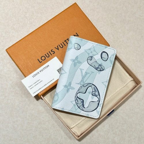 LOUIS VUITTON Pocket Organizer Monogram μμΏ μκ°λ Crystal λΈλ£¨