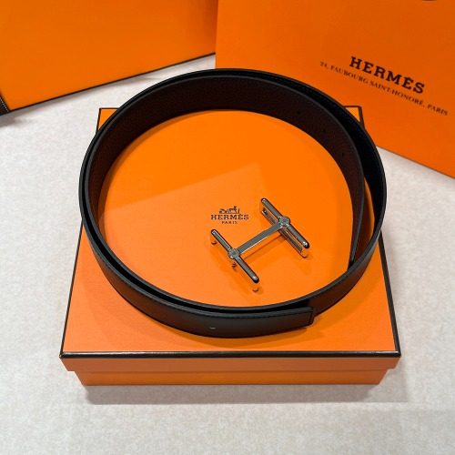 에르메스 리버서블(양면) 벨트 스트랩 32mm&스윙 벨트 버클 엠블럼