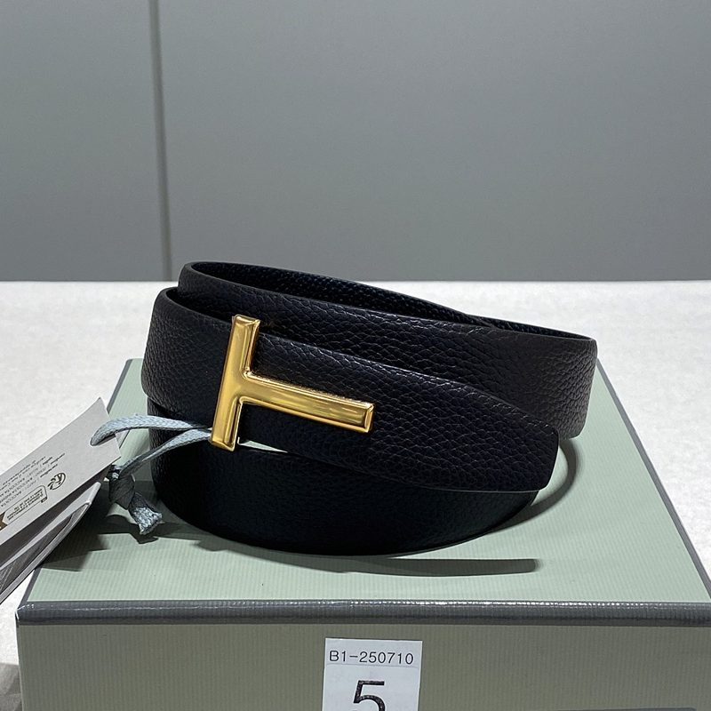 ํฐํฌ๋ Leather Reversible Buckle T Belt ๋ธ๋ผ์ด Black
