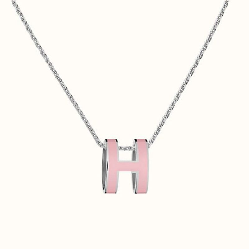 HERMES 팝아슈 Large 팔라듐 하드웨어 & Rose 드라제