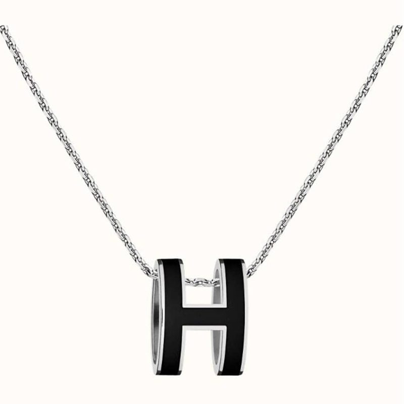 HERMES 팝아슈 Large 팔라듐 하드웨어 & 누아