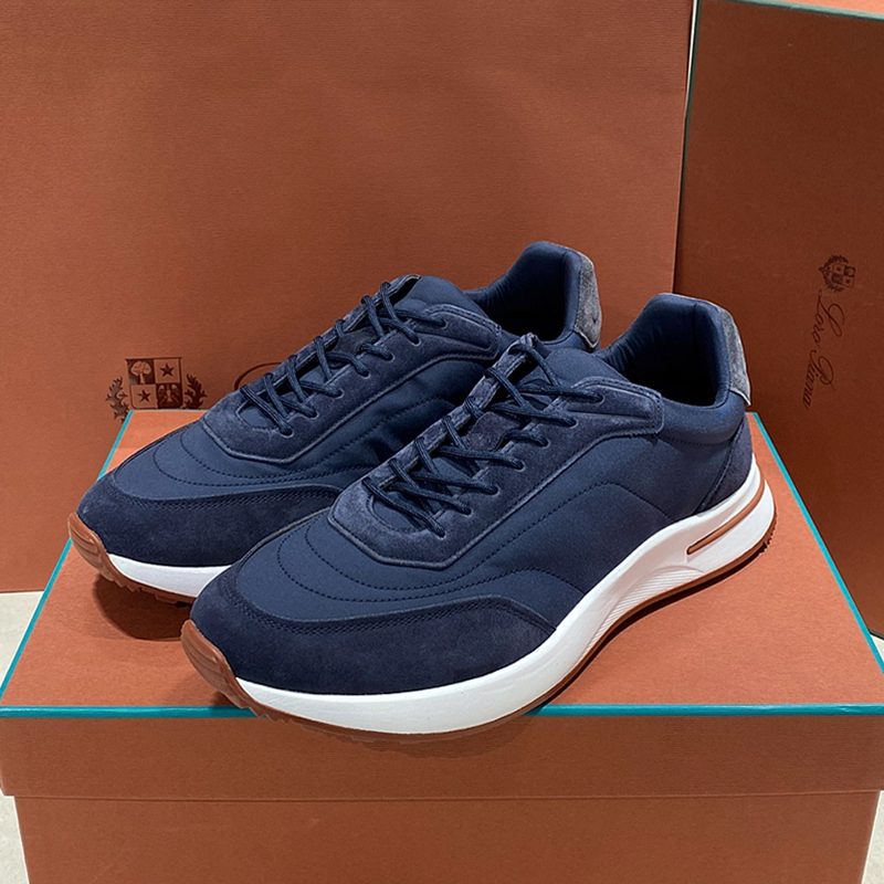 λ‘λ‘νΌμλ Calfskin μν¬μλ μν¬ Sneakers μ€ν° λΈλ£¨ Navy